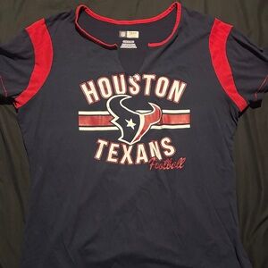 NFL Team Apparel Women's Navy and Red Shirt